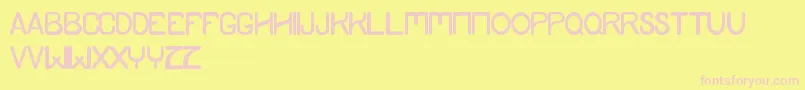 YamdumStyle Font – Pink Fonts on Yellow Background