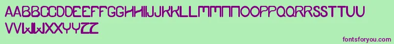 YamdumStyle Font – Purple Fonts on Green Background