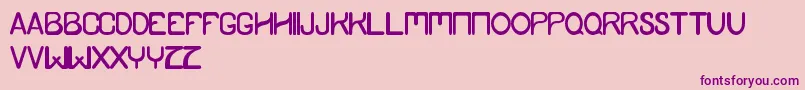 YamdumStyle Font – Purple Fonts on Pink Background