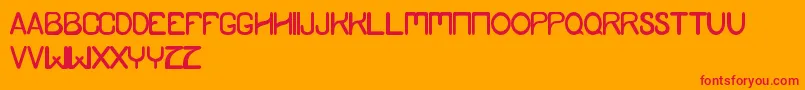 YamdumStyle Font – Red Fonts on Orange Background