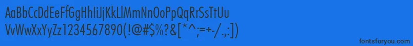 Futurateeligcon Font – Black Fonts on Blue Background