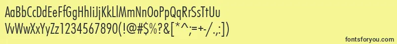 Futurateeligcon Font – Black Fonts on Yellow Background