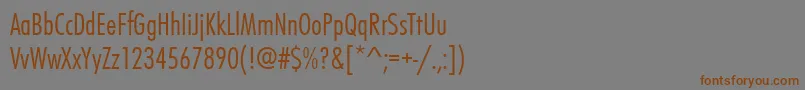 Futurateeligcon Font – Brown Fonts on Gray Background