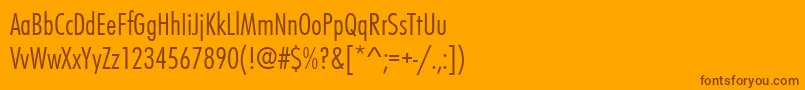 Futurateeligcon Font – Brown Fonts on Orange Background