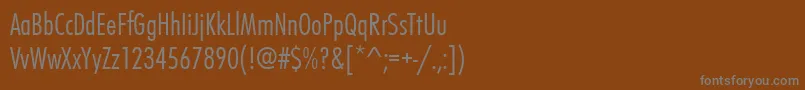 Шрифт Futurateeligcon – серые шрифты на коричневом фоне