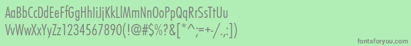 Шрифт Futurateeligcon – серые шрифты на зелёном фоне