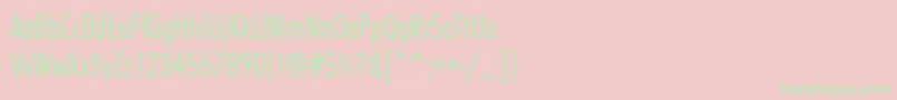 Futurateeligcon Font – Green Fonts on Pink Background