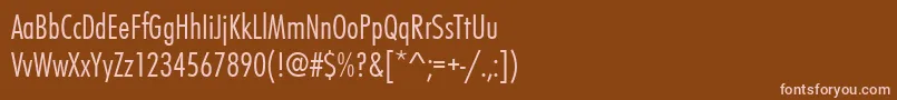 Futurateeligcon Font – Pink Fonts on Brown Background