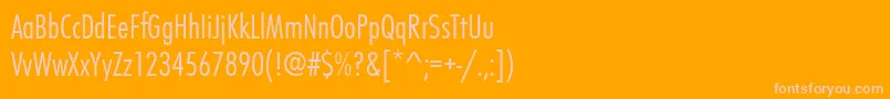 Futurateeligcon Font – Pink Fonts on Orange Background