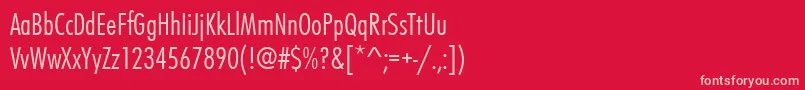 Futurateeligcon Font – Pink Fonts on Red Background