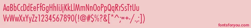 Futurateeligcon Font – Red Fonts on Pink Background