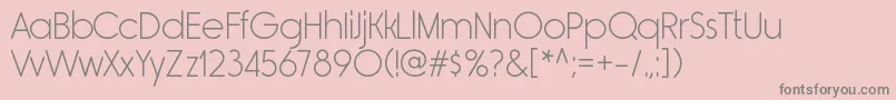 RimouskiltRegular Font – Gray Fonts on Pink Background