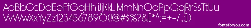 RimouskiltRegular Font – White Fonts on Purple Background