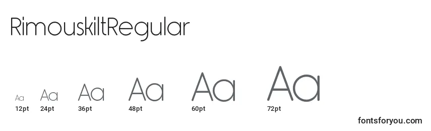 RimouskiltRegular Font Sizes