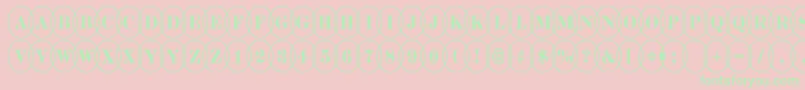 ADiscoserifnrovl Font – Green Fonts on Pink Background