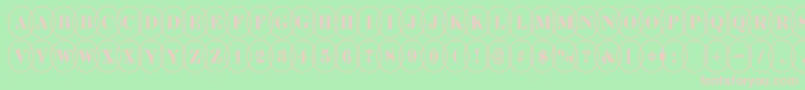 ADiscoserifnrovl Font – Pink Fonts on Green Background