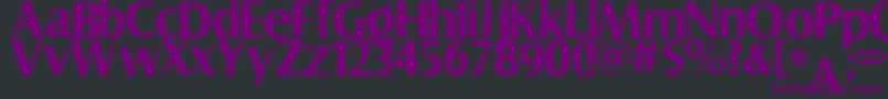 Shabby Font – Purple Fonts on Black Background