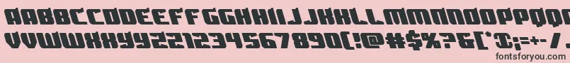 Spartacoleft Font – Black Fonts on Pink Background