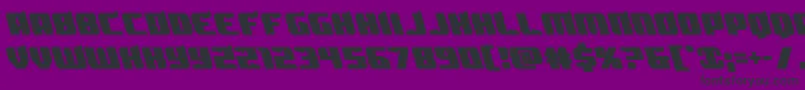 フォントSpartacoleft – 紫の背景に黒い文字