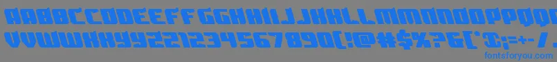 Spartacoleft Font – Blue Fonts on Gray Background