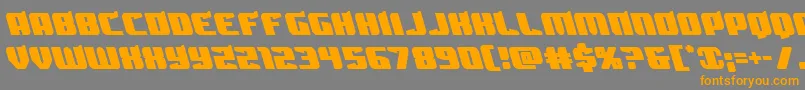 Spartacoleft Font – Orange Fonts on Gray Background