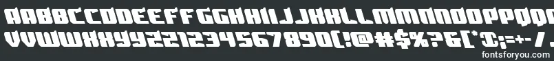 Шрифт Spartacoleft – белые шрифты на чёрном фоне