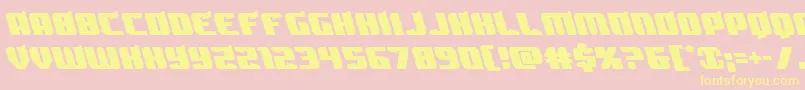 Spartacoleft Font – Yellow Fonts on Pink Background