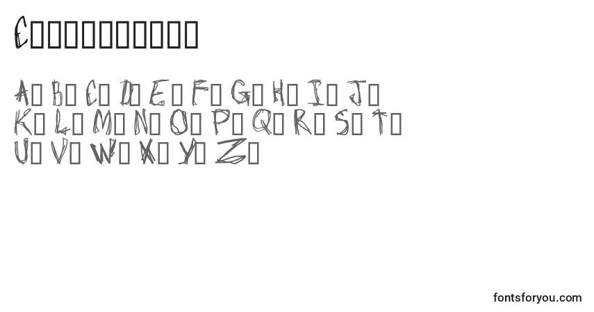 Czcionka Craptacular – alfabet, cyfry, specjalne znaki
