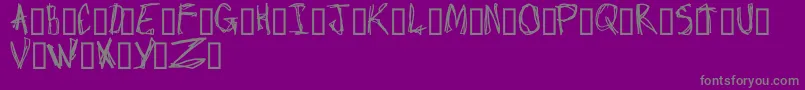 Czcionka Craptacular – szare czcionki na fioletowym tle