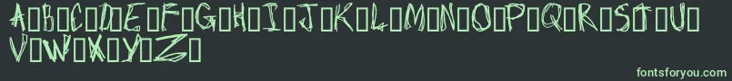 Craptacular Font – Green Fonts on Black Background