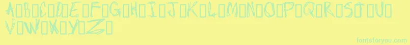 fuente Craptacular – Fuentes Verdes Sobre Fondo Amarillo
