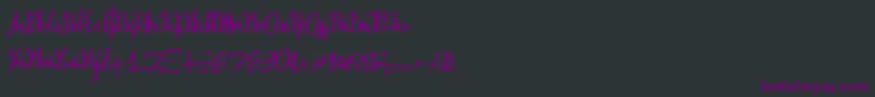 Шрифт Astralprojections – фиолетовые шрифты на чёрном фоне