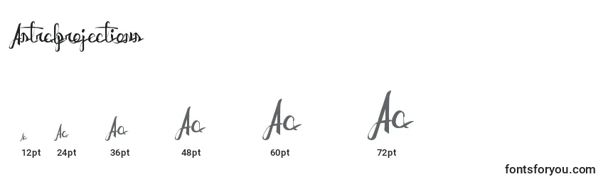 Astralprojections Font Sizes