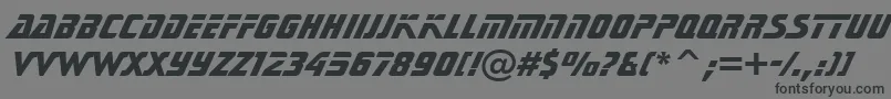 SonicExtraBoldBt Font – Black Fonts on Gray Background