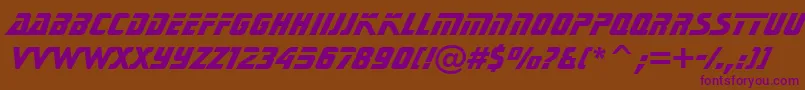 SonicExtraBoldBt Font – Purple Fonts on Brown Background