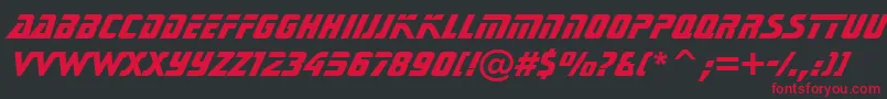 SonicExtraBoldBt Font – Red Fonts on Black Background