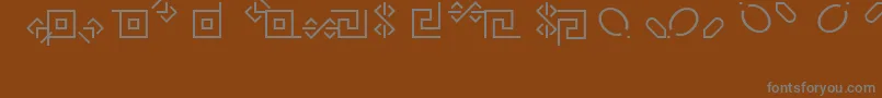 fuente RusticanaBorders – Fuentes Grises Sobre Fondo Marrón