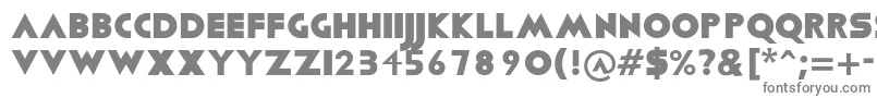 フォントViafont – 白い背景に灰色の文字