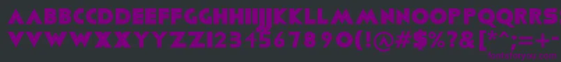 Viafont Font – Purple Fonts on Black Background