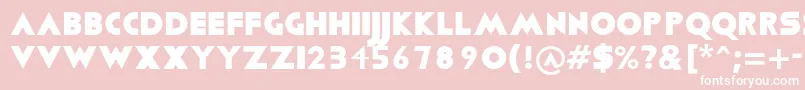 Viafont Font – White Fonts on Pink Background