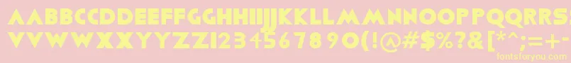 fuente Viafont – Fuentes Amarillas Sobre Fondo Rosa