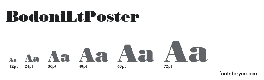 BodoniLtPoster Font Sizes