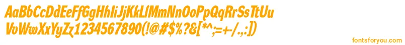 DynagroteskdcBolditalic Font – Orange Fonts