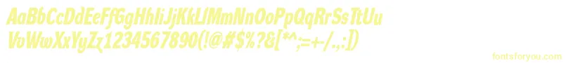 DynagroteskdcBolditalic Font – Yellow Fonts