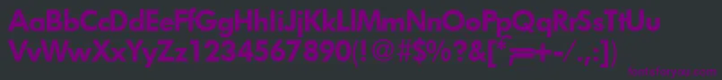 fuente FunctiontwodemiRegular – Fuentes Moradas Sobre Fondo Negro