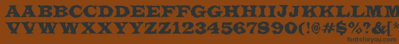 LatinotitulbrRegular Font – Black Fonts on Brown Background