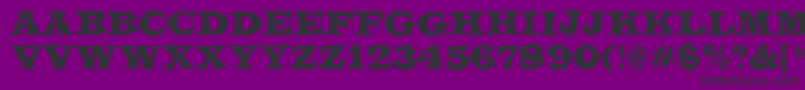 フォントLatinotitulbrRegular – 紫の背景に黒い文字