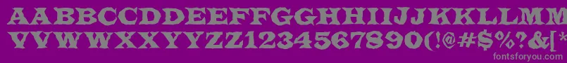 LatinotitulbrRegular Font – Gray Fonts on Purple Background