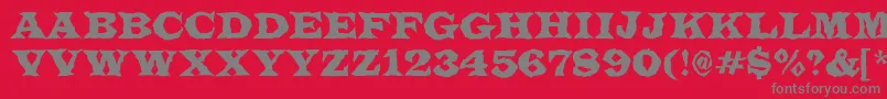 LatinotitulbrRegular Font – Gray Fonts on Red Background