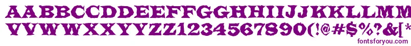 LatinotitulbrRegular Font – Purple Fonts on White Background